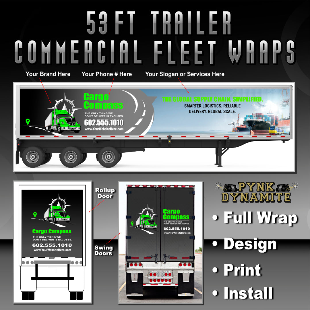 53 FT TRAILERS - FULL WRAPS & HALF WRAPS