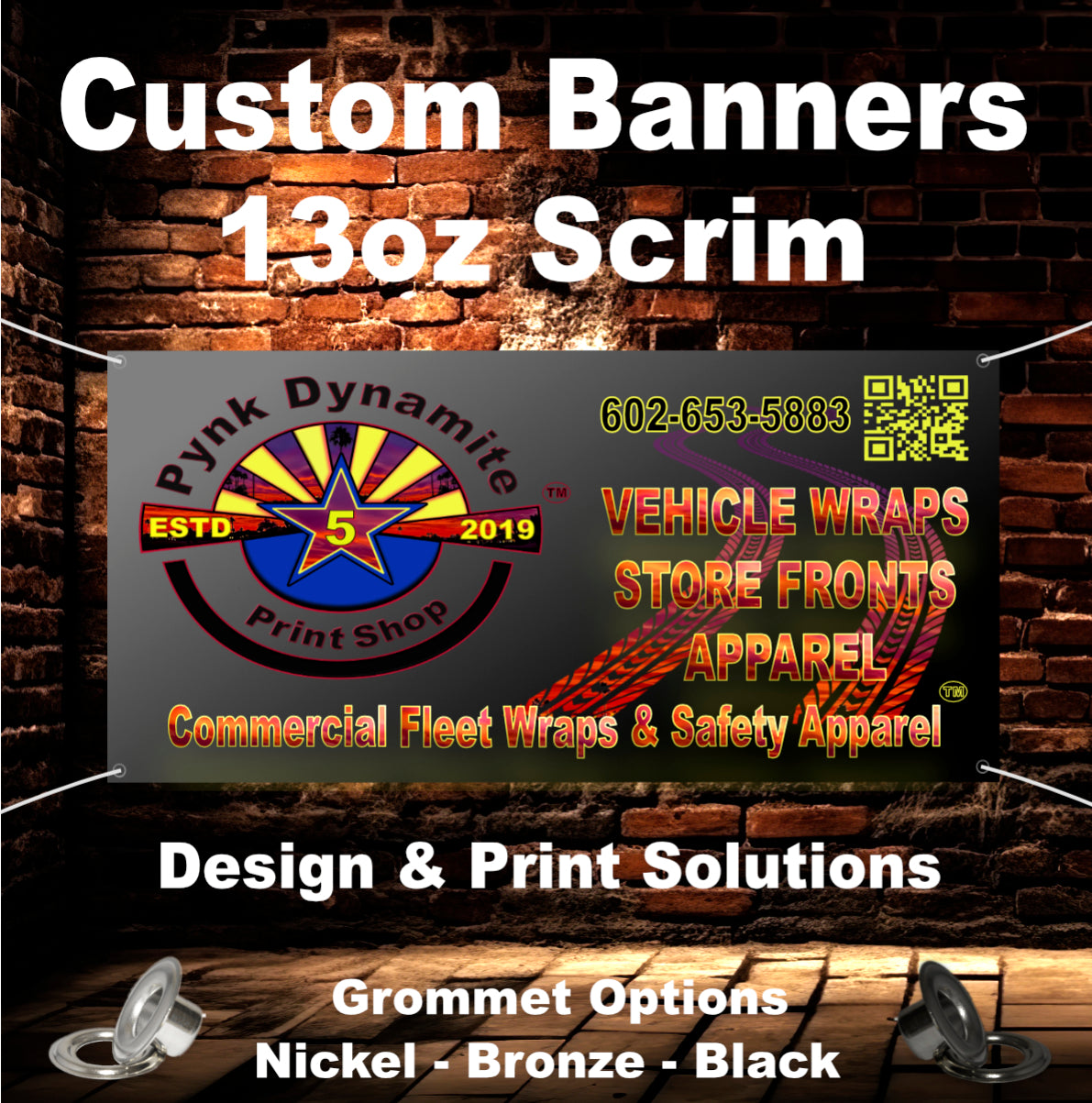 13oz Scrim Banners