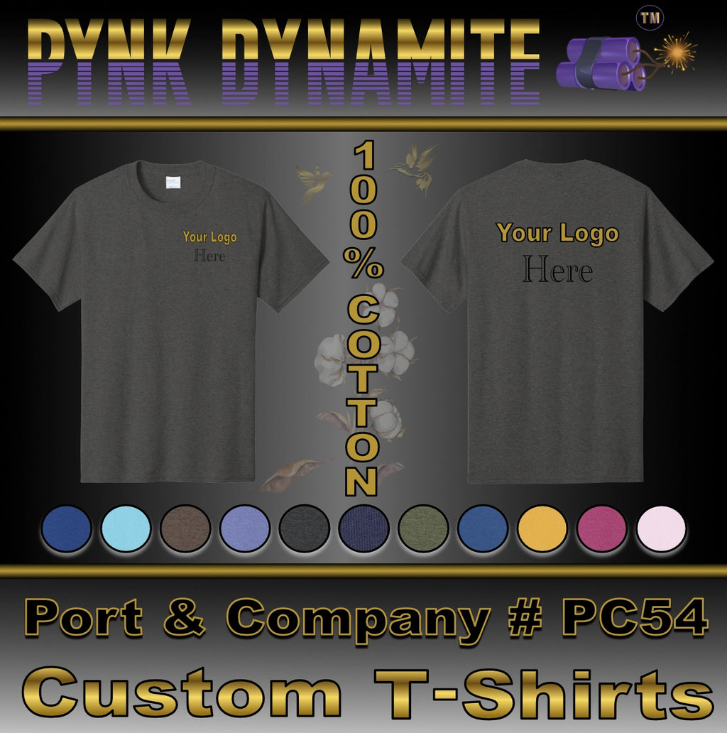 CUSTOM T-SHIRTS - PORT & COMPANY #PC54