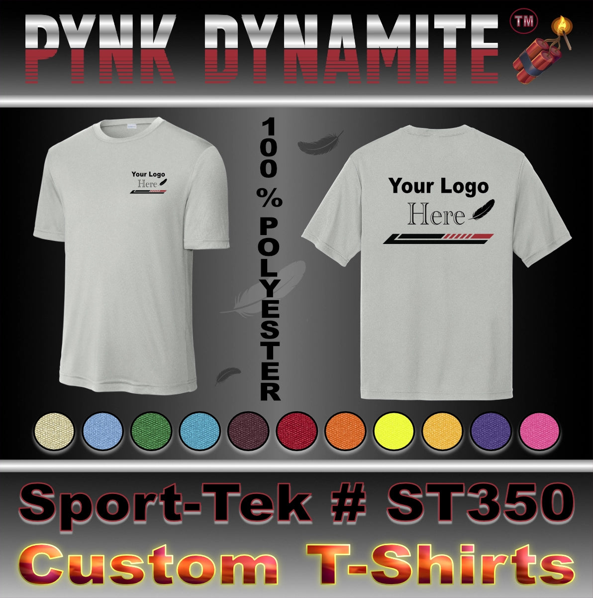 CUSTOM T-SHIRTS - SPORT-TEK #ST350